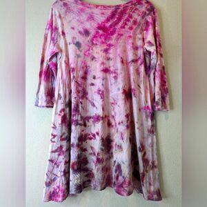 Sz Med Custom OOAK Ice Dyed Tunic!